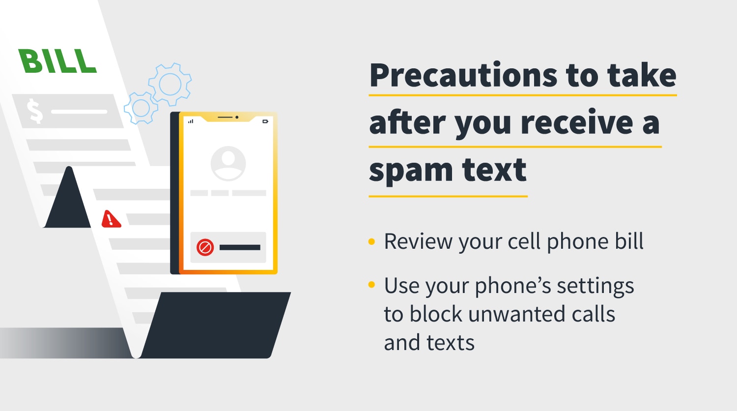 Precautions after you receive spam text