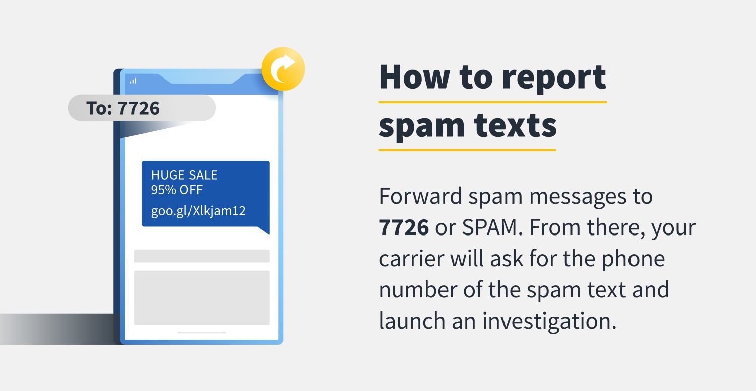 How to report spam texts