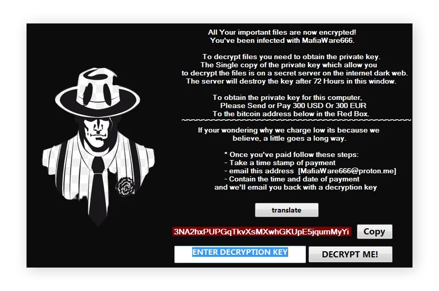 Example of a MafiaWare666 ransom note.