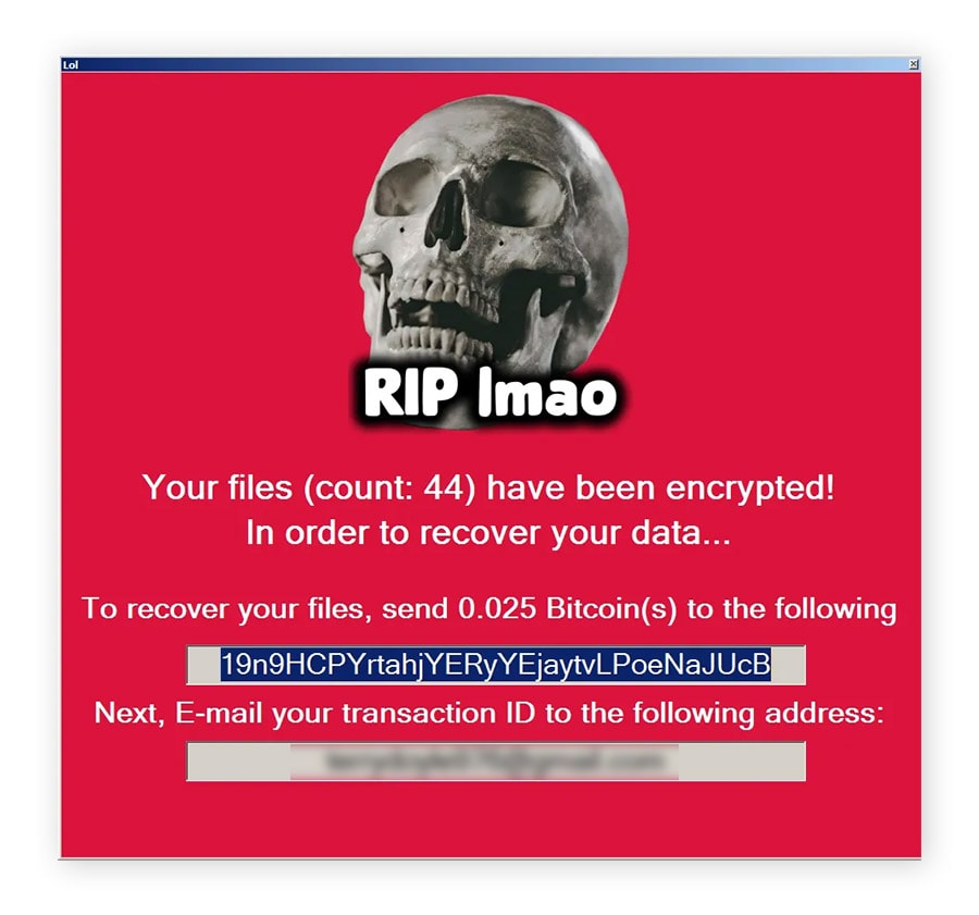 Example of a MafiaWare666 ransom note.