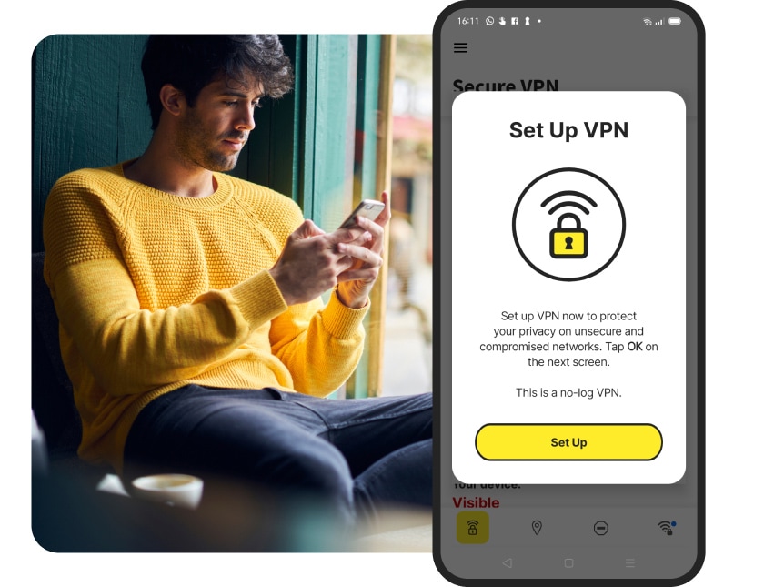 Setting up Norton VPN for Android will keep your traffic encrypted