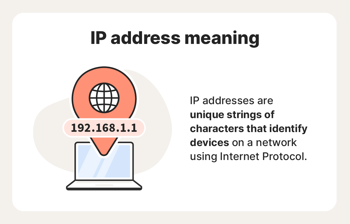 The definition of IP address.